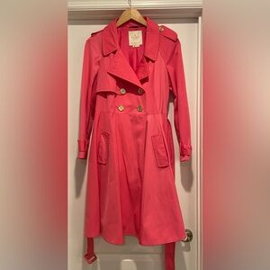 Kate Spade Women's Pink Trench Raincoat